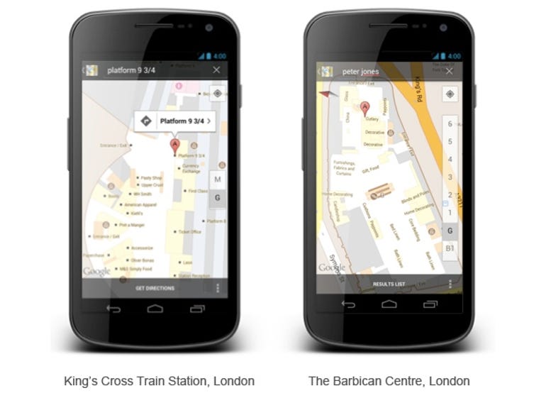 UK indoor maps on Google Maps for Android