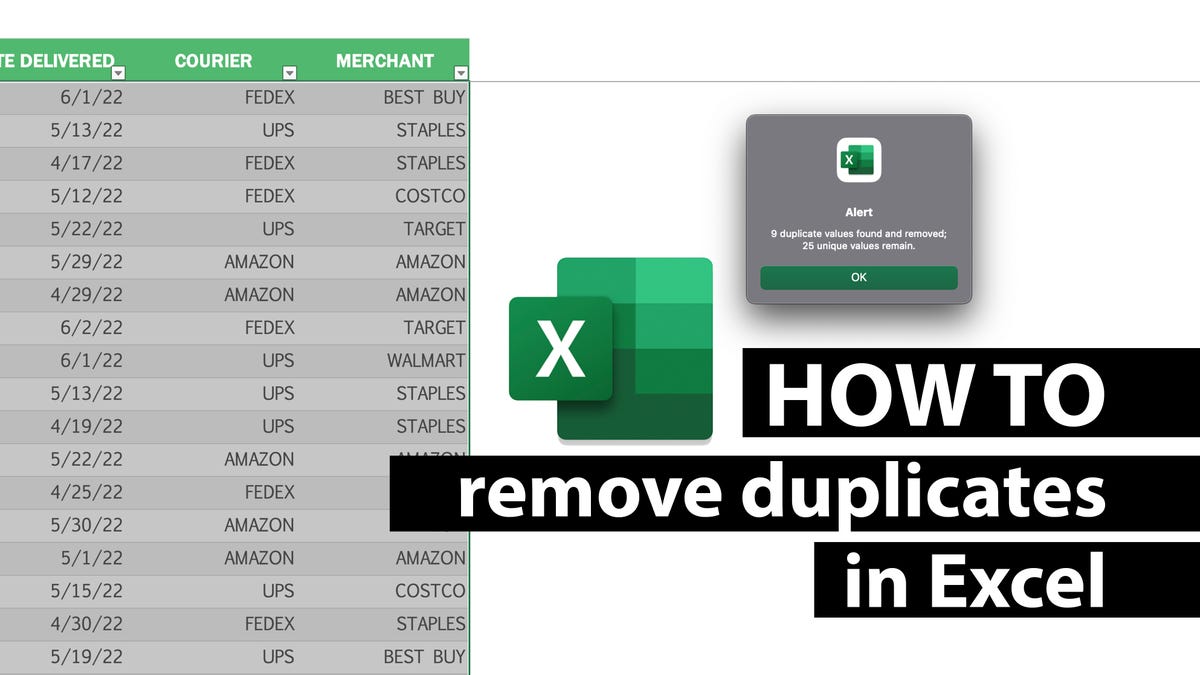 How to remove duplicates in Excel | ZDNET