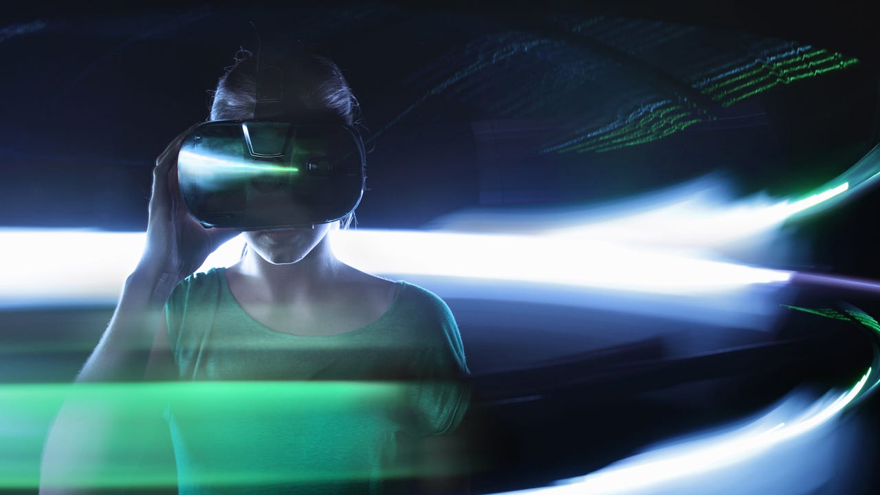 Person using VR glasses