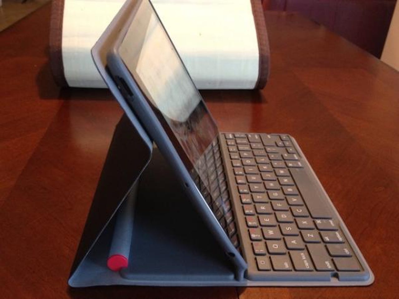 iPad with keyboard folio
