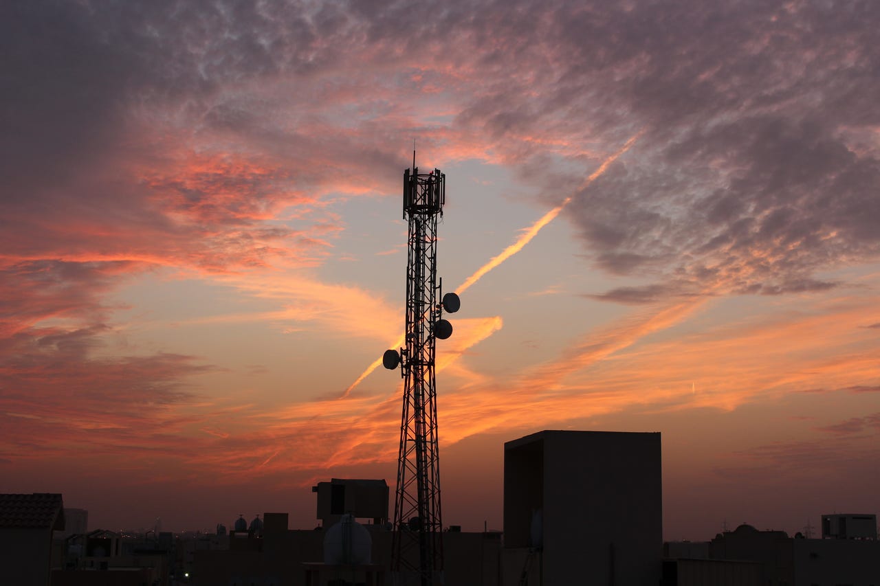 Mobile cellular wireless communication antenna tower