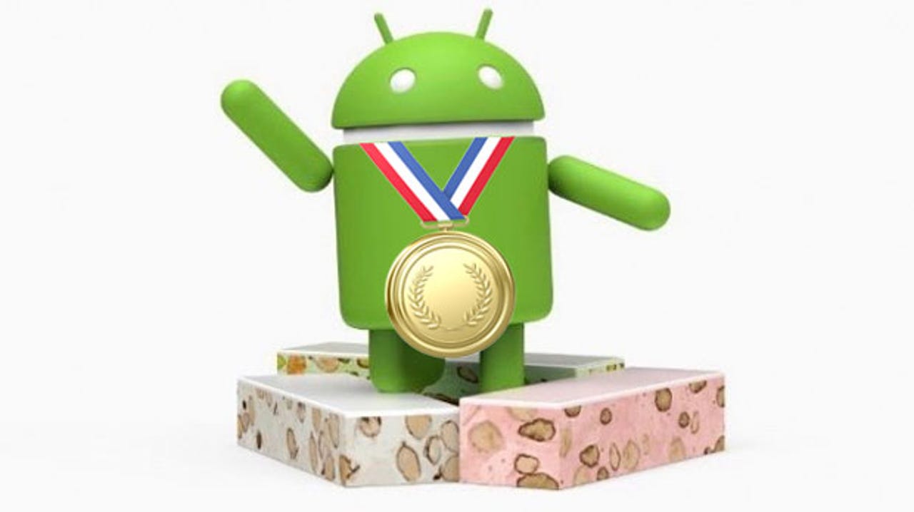 ​Android Nougat gets the gold medal.