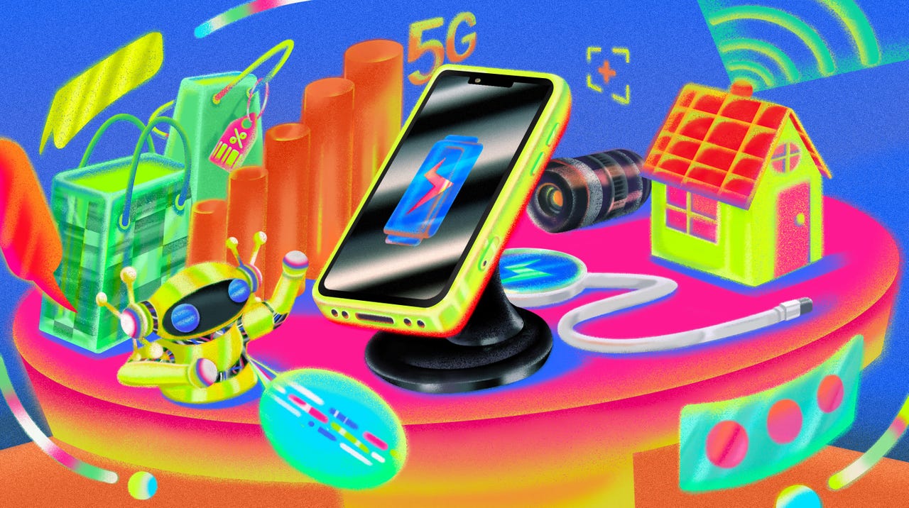 An illustration for The Next Stage of Mobile Trends - ZDNET Special Feature.