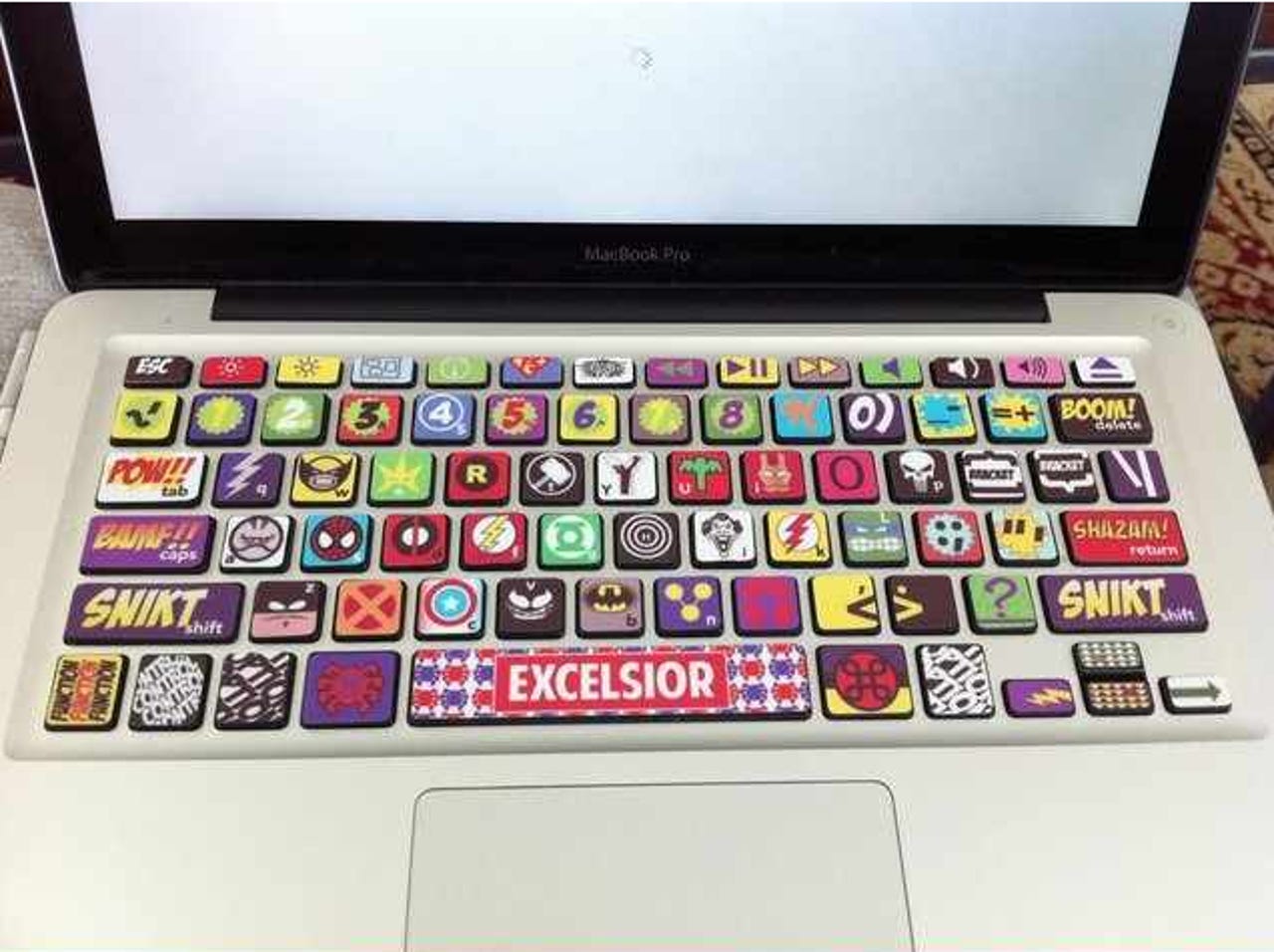 Keyboard Stickers Turn Laptops Into Iconic Paintings