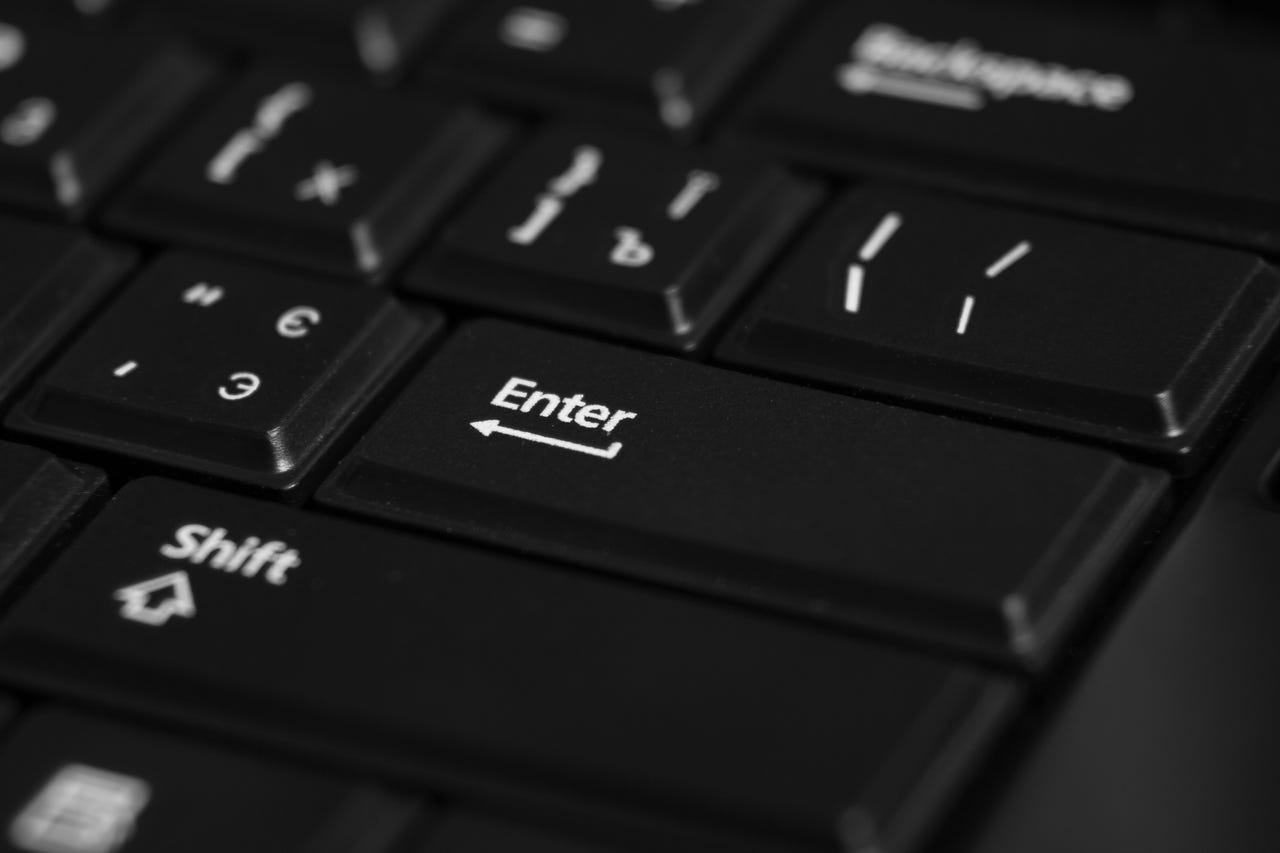 Enter key on laptop