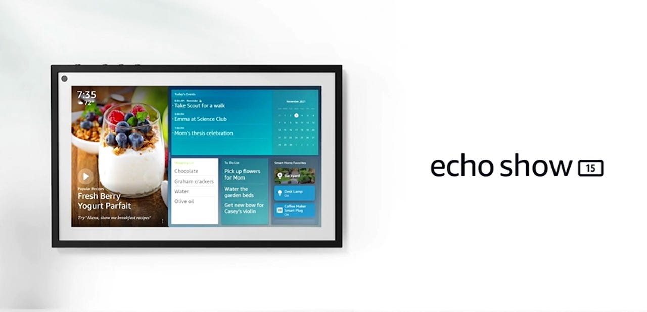 announces Echo Show 15, a 15-inch smart display powered by Alexa -  MSPoweruser