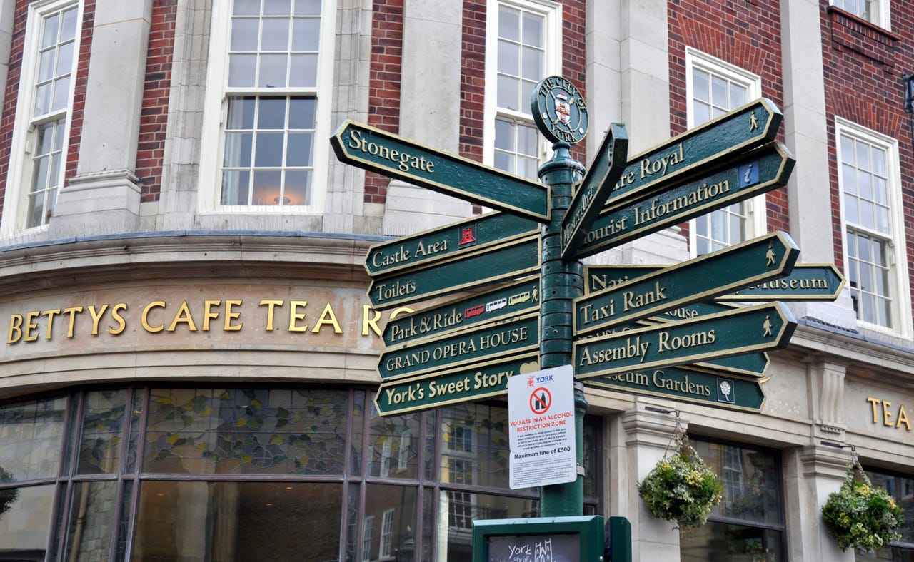 Signpost in York