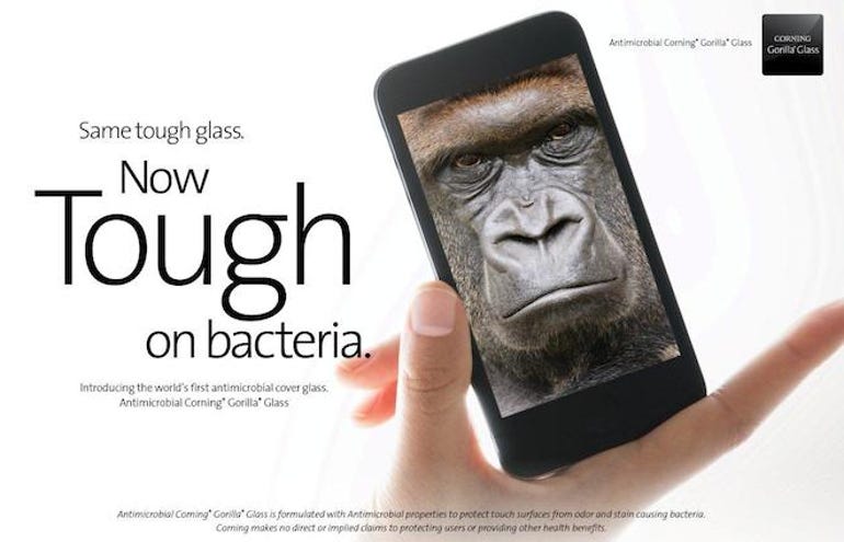 gorilla glass anti germ