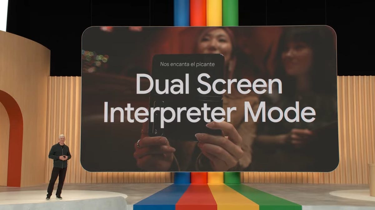 Dual screen interpretation mode