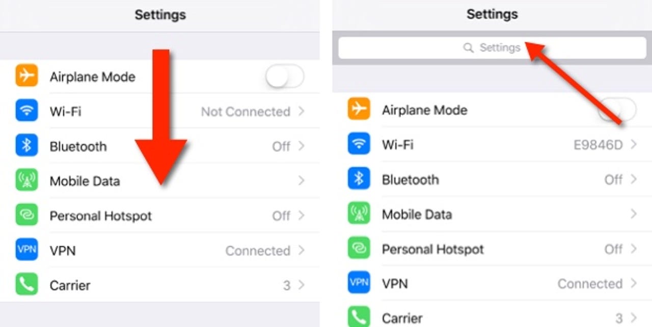 How to quickly and easily find any setting on your iPhone or iPad
