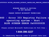 Novel malware dupes victims with fake blue screen of death
