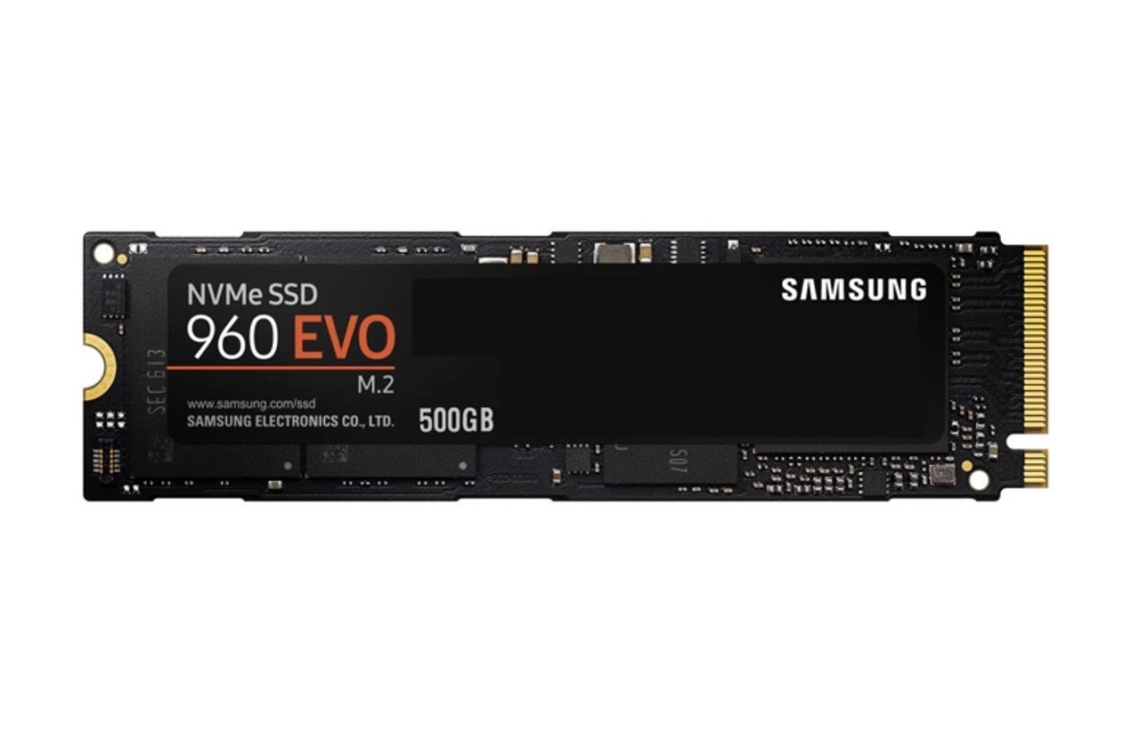 Primary storage: Samsung 960 EVO M.2 500GB NVMe PCI-Express 3.0 x4 SSD