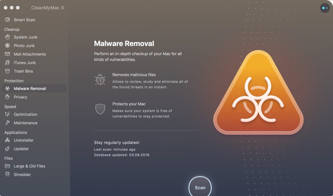 CleanMyMac X - Malware Removal