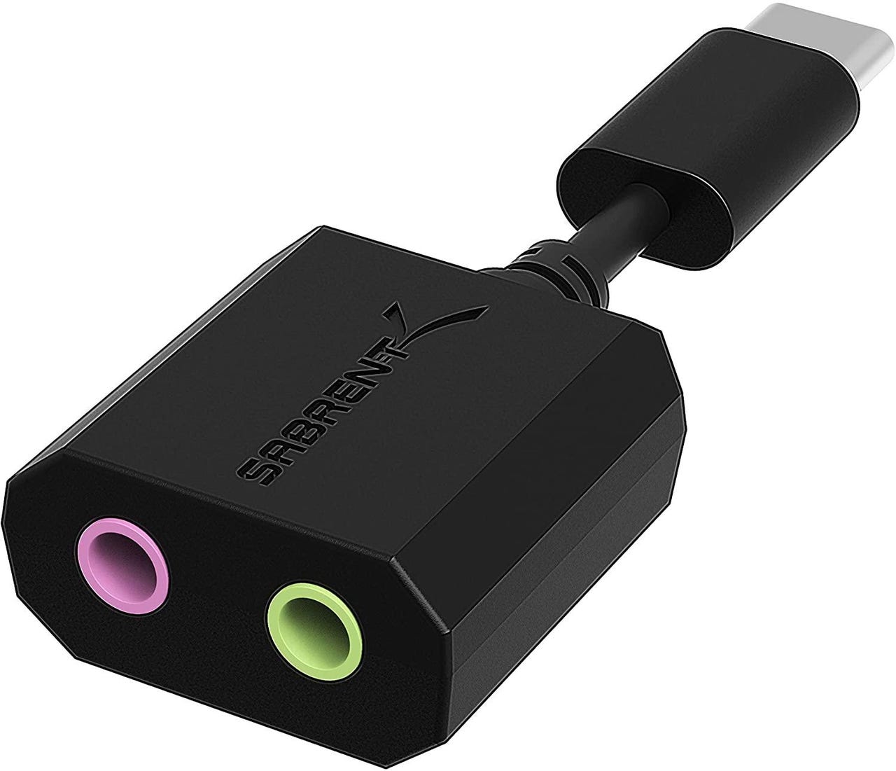 Sabrent USB-C External Stereo Sound Adapter
