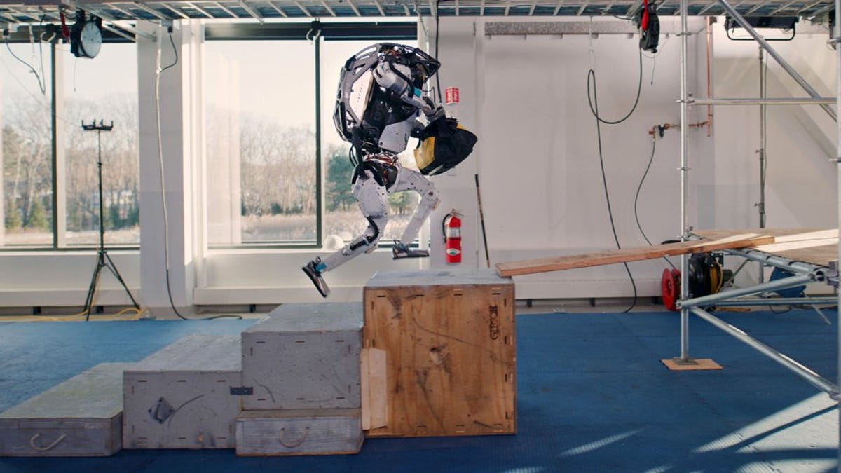 Watch this humanoid robot skip, jump, lift and flip
