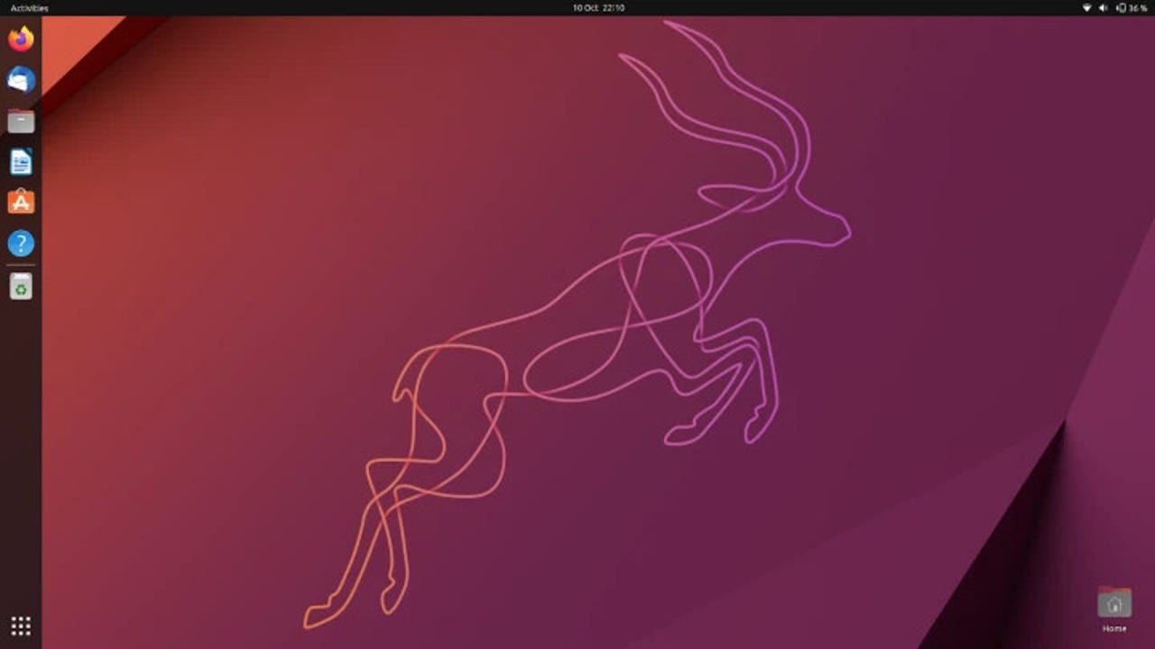 Ubuntu 22.10, Kinetic Kudu