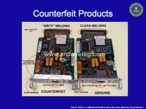 Counterfeit Cisco routers risk Â“IT subversionÂ” and failure 4