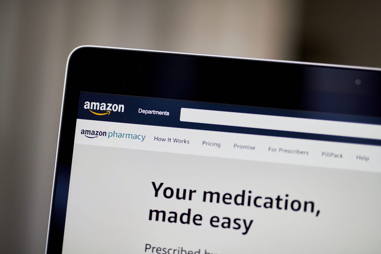 Amazon Pharmacy  on laptop
