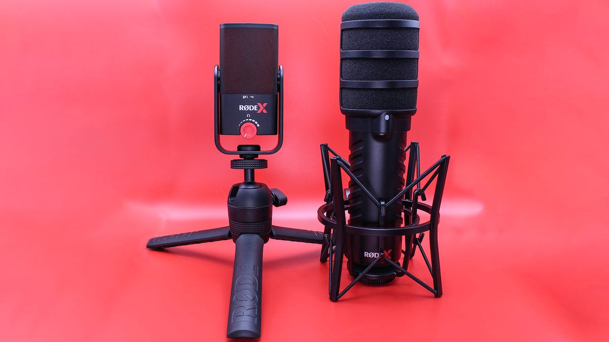 Rode X'in XCM-50 ve XDM-100 mikrofonunun boyut karşılaştırması
