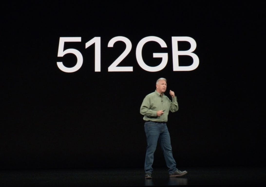 512GB - a first for the iPhone