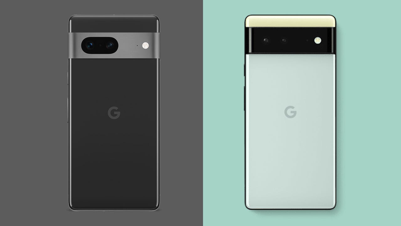 Pixel 7 and Pixel 6 compared