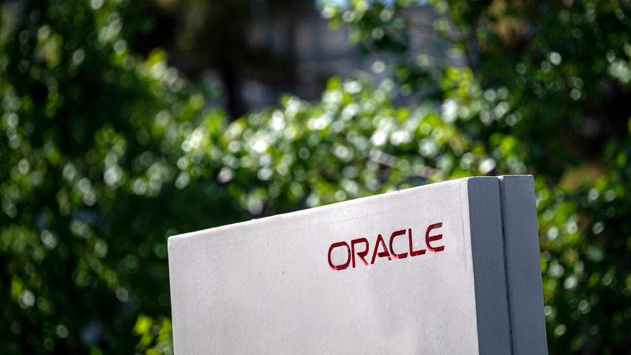 The Oracle offices in Redwood City, California, US, on Monday, May 15, 2023. Oracle Corp. is expected to release earnings figures on June 13. Photographer: David Paul Morris/Bloomberg via Getty Images