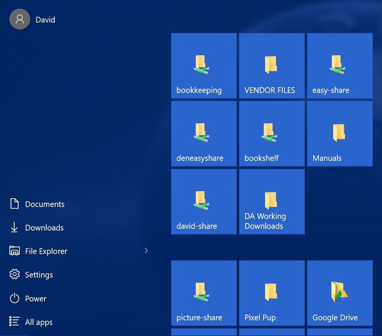 Windows 10 icons more icons than space