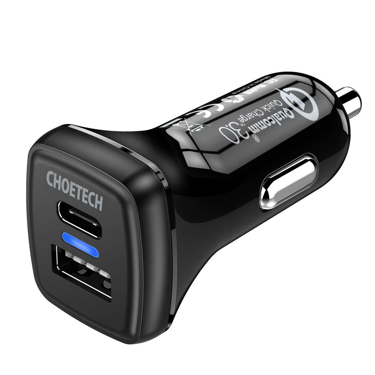 CHOETECH 36W/2-Port USB-C Car Charger, Power Delivery