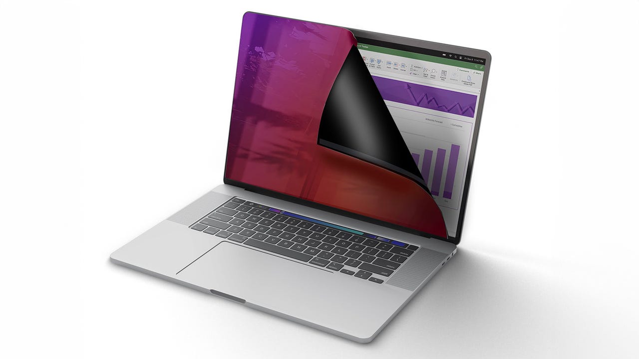 StarTech.com Pantalla de privacidad para MacBook Pro, filtro dorado con privacidad mejorada