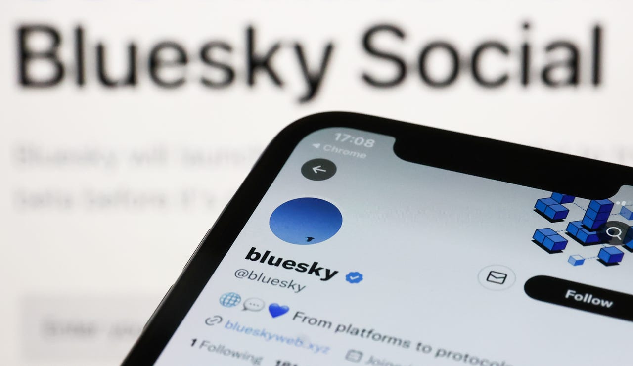 Bluesky social media app