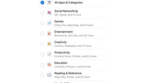 Select All Apps & Categories