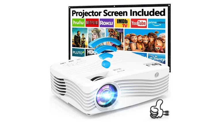 Dr J AK-50 Projector review stereo sound and 300 inch projection zdnet