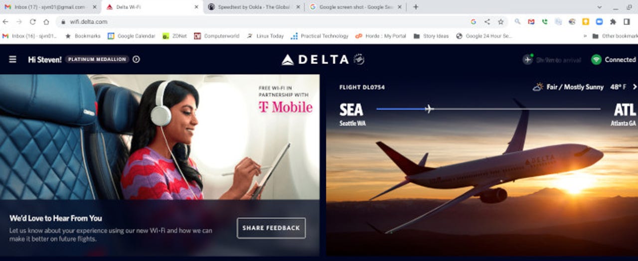The new free, better Delta Wi-Fi in-flight Internet is here