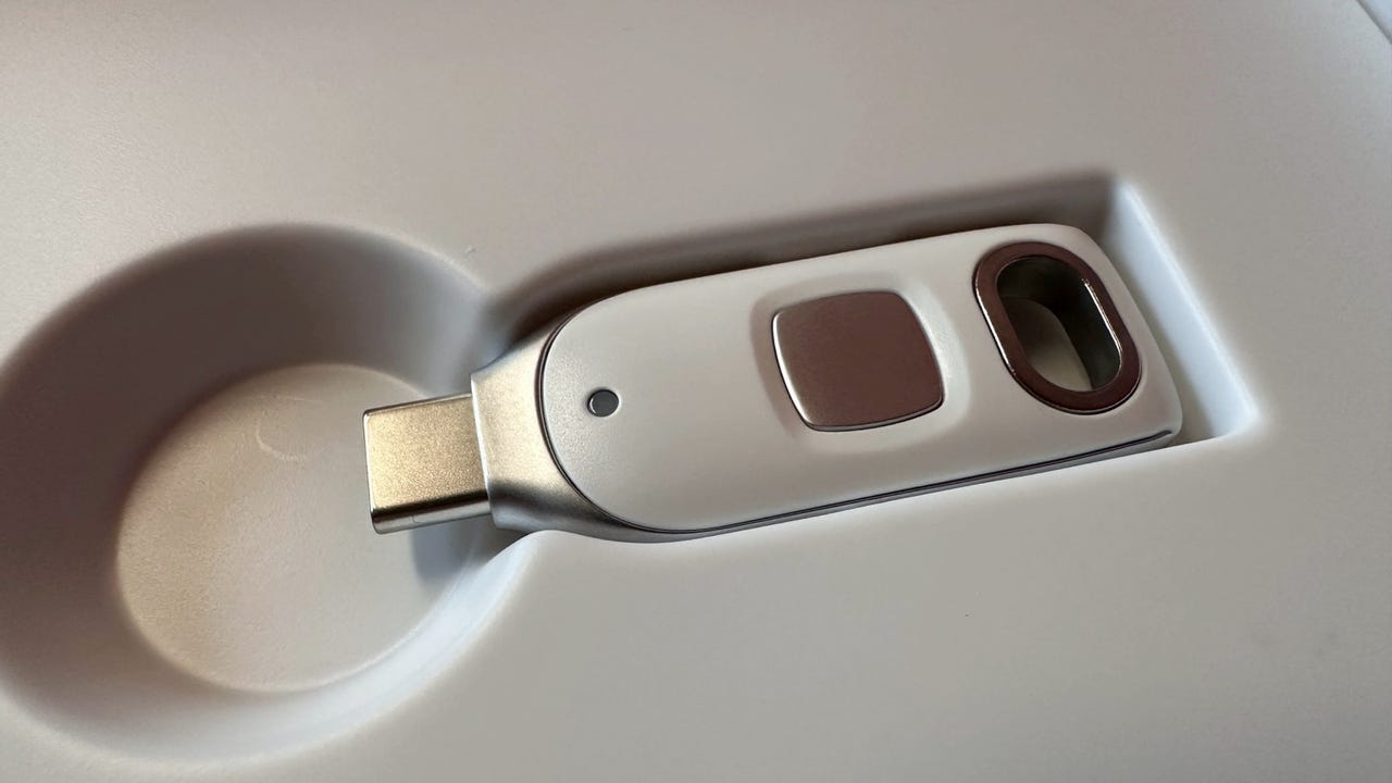 Google Titan USB-C security key.
