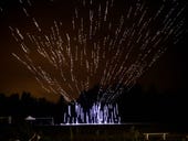 500 Intel drones dance in the night sky