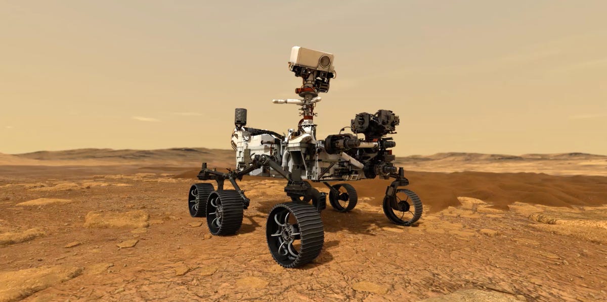 Perseverance rover on Mars