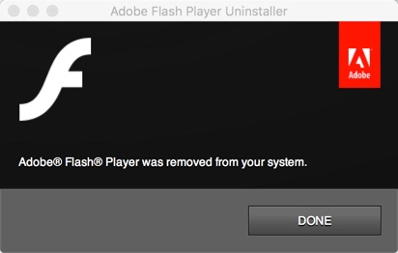 Uninstall Adobe Flash from OS X
