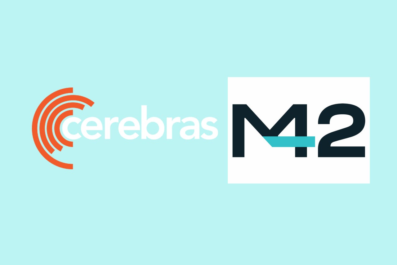 Cerebras and M42 logos