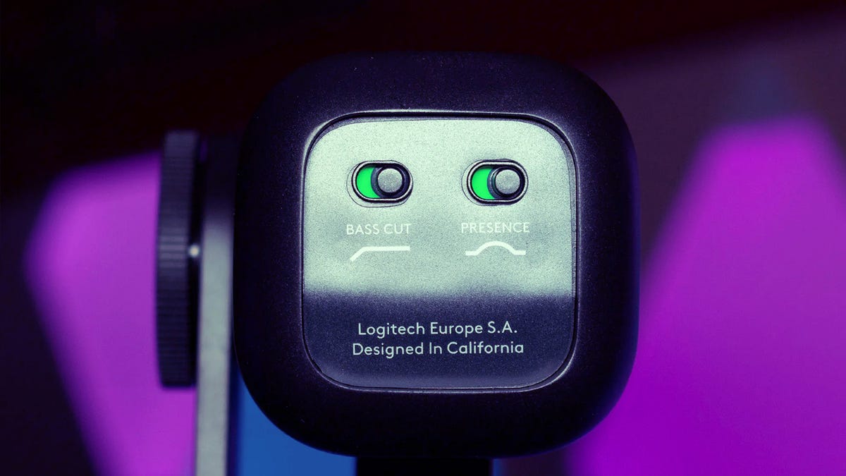 The Logitech Blue Sona's on-device controls