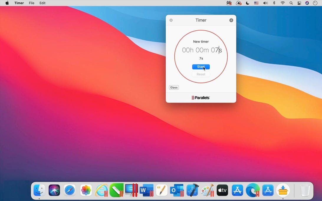 Parallels Toolbox for Mac: Timer