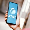 at&t logo on phone