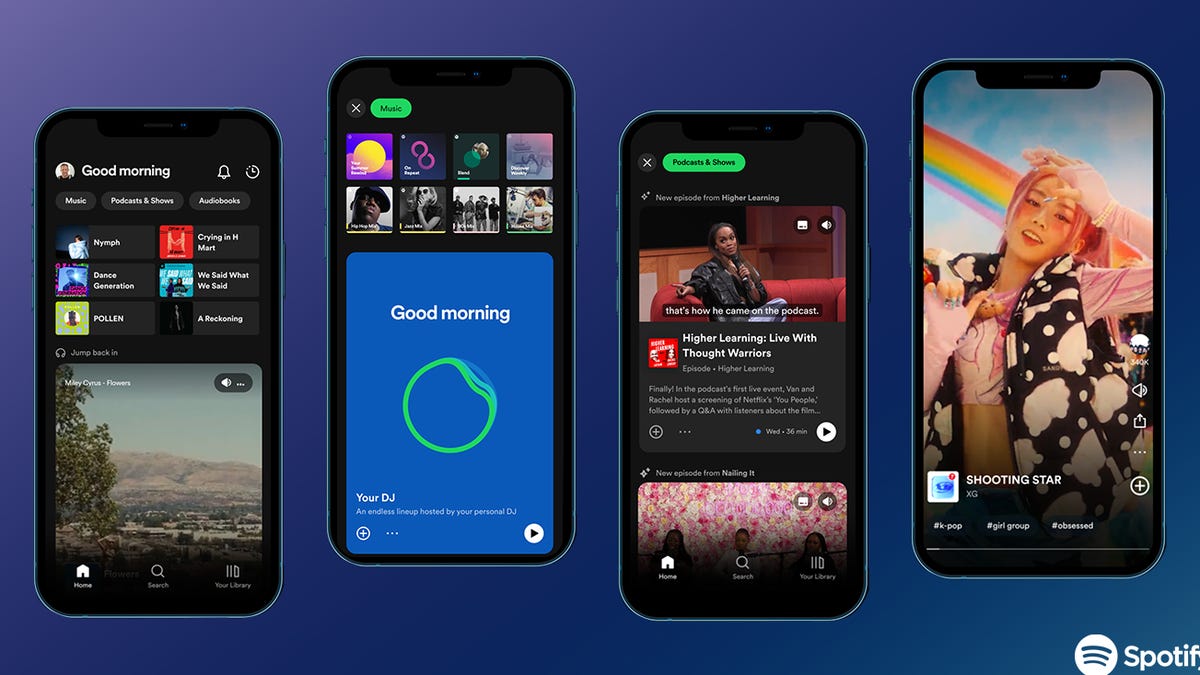 Spotify’s newest features include an AI DJ and vertical video content