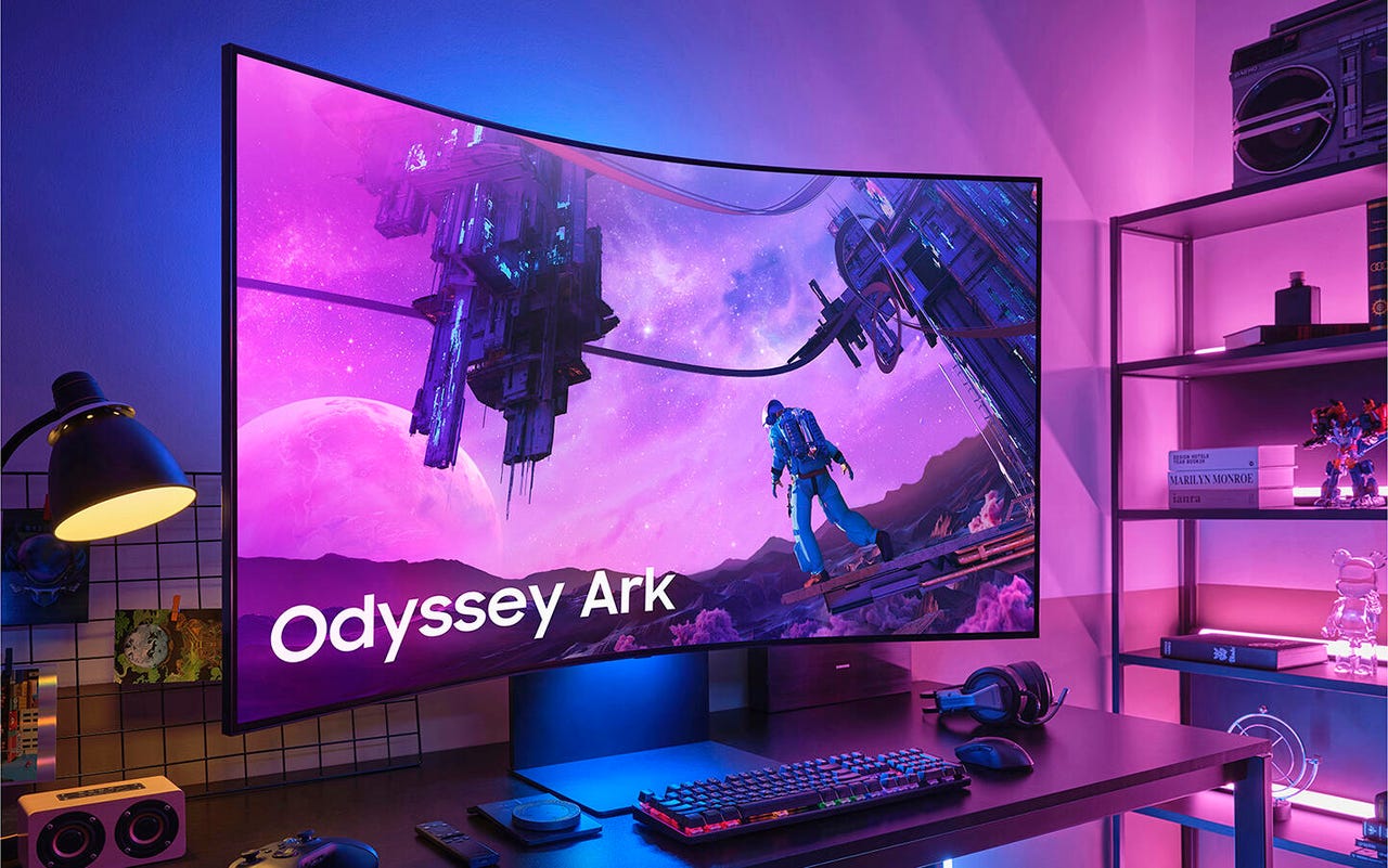Odyssey Ark monitor in landscape mode
