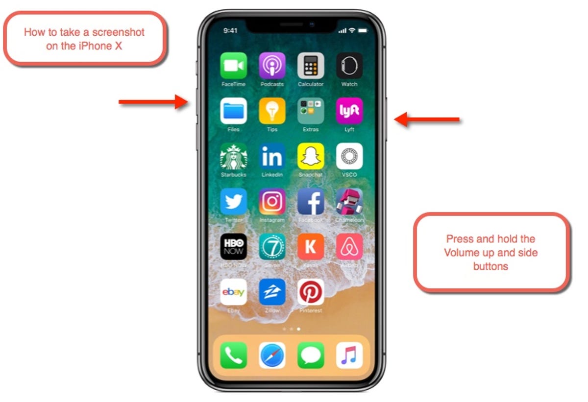 How to take a screenshot on the iPhone X