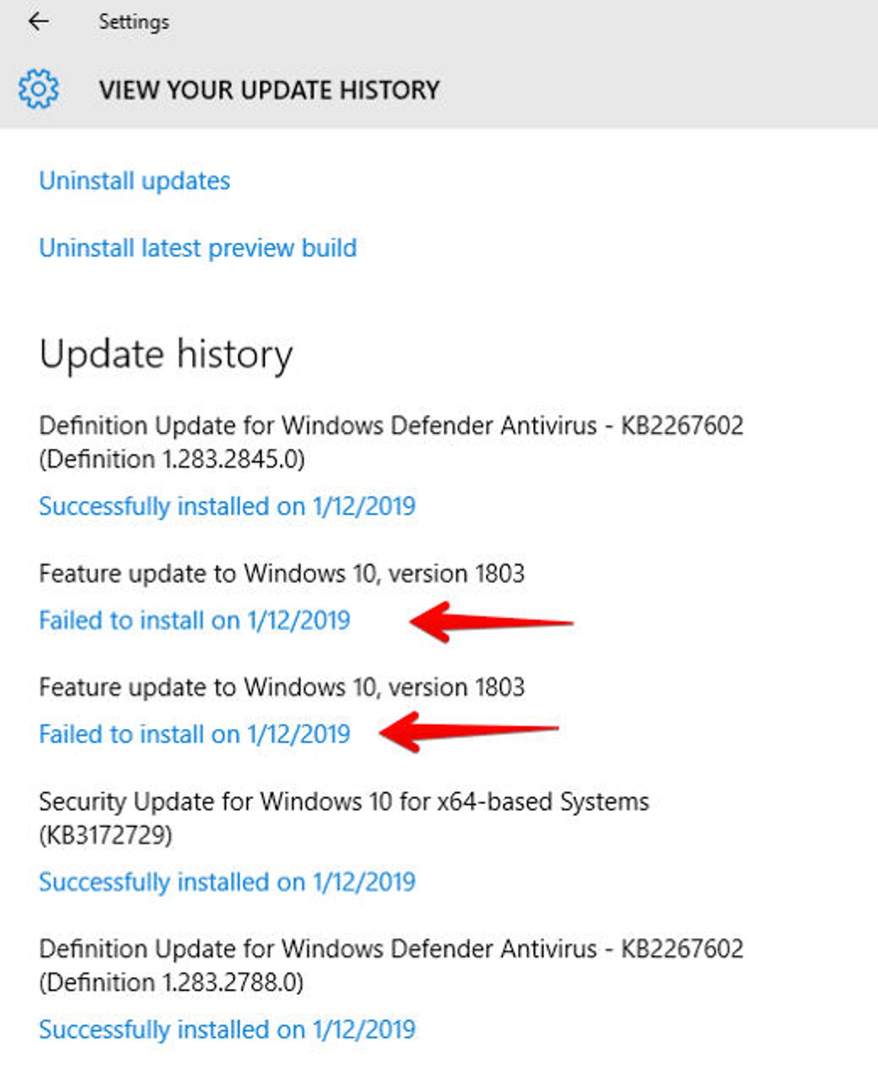 Microsoft: October Windows 10 security updates fail to install