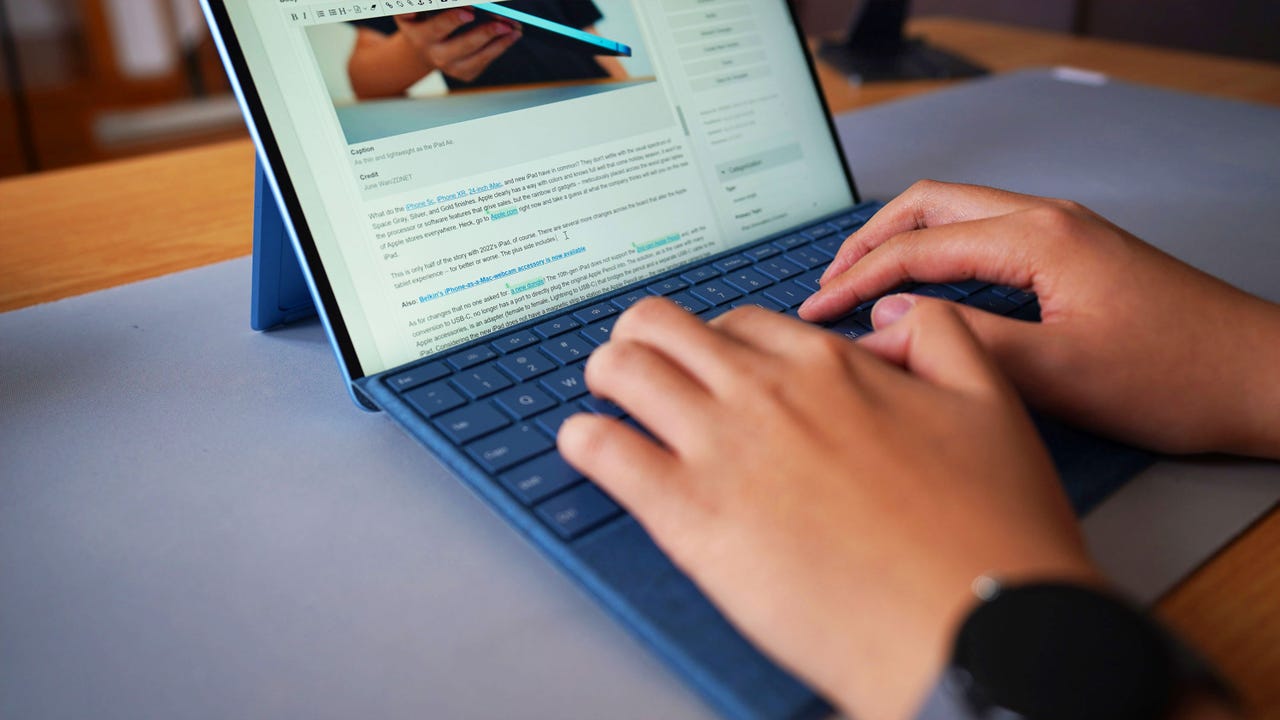 Microsoft Surface Pro 9 Typing Performance