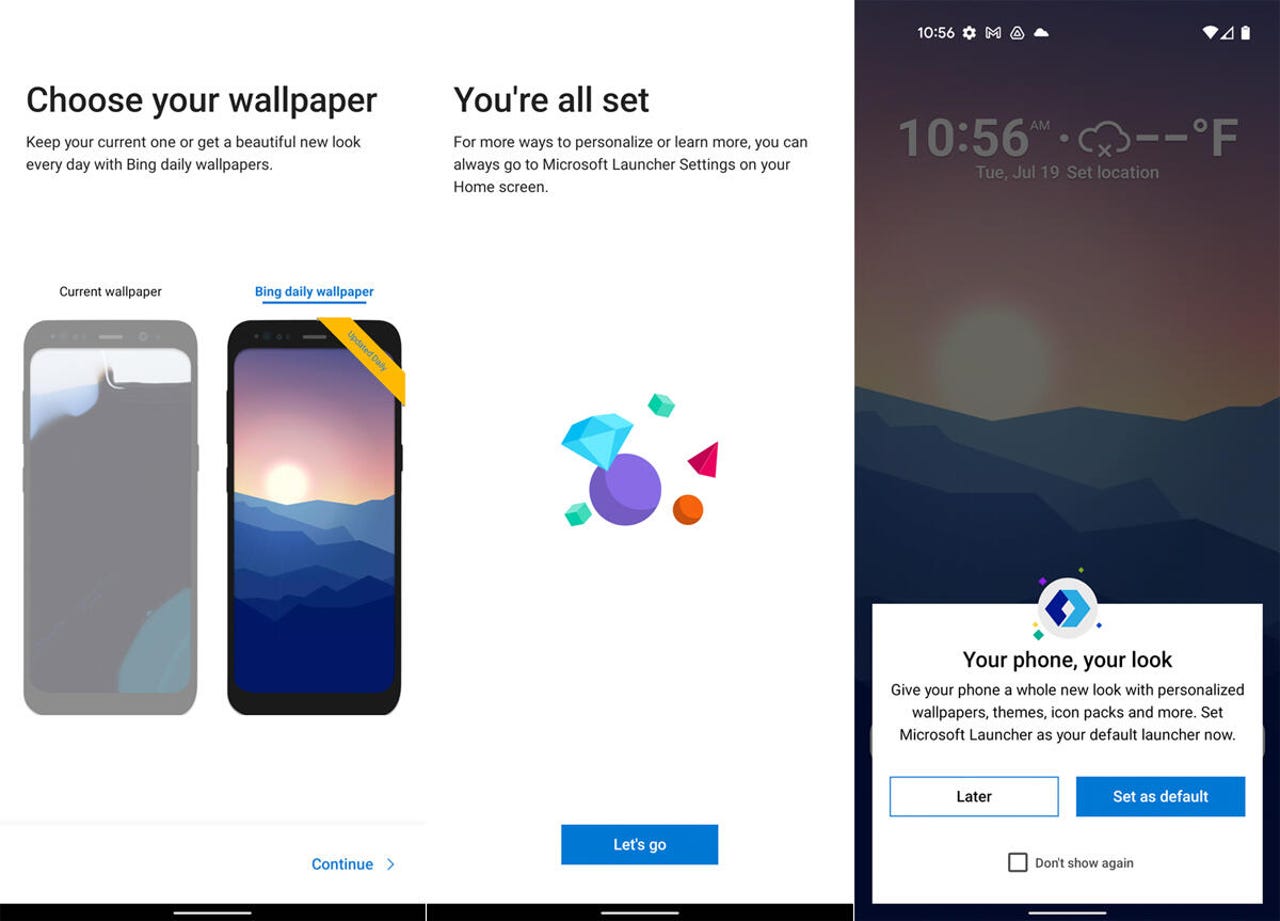 How to use Microsoft Launcher to access Microsoft apps and services on your  Android phone | ZDNET