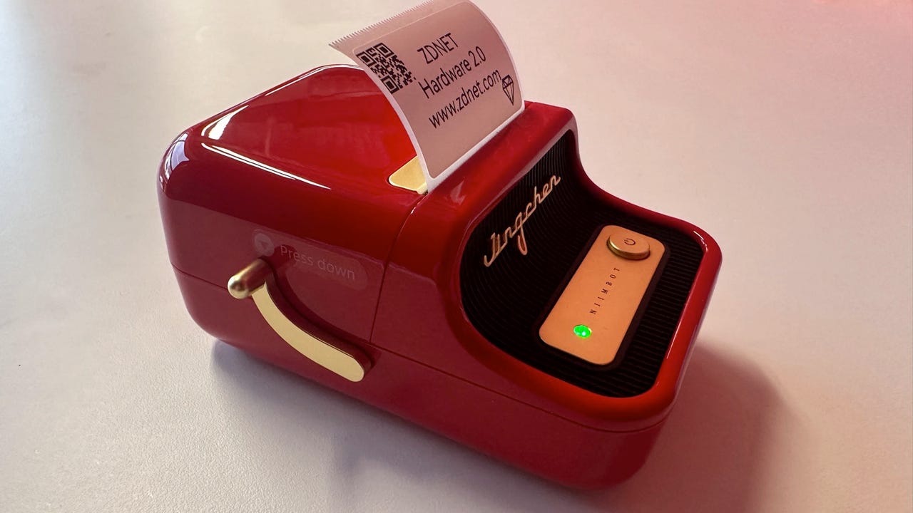 My new favorite thermal label maker is compact, cool-looking, and