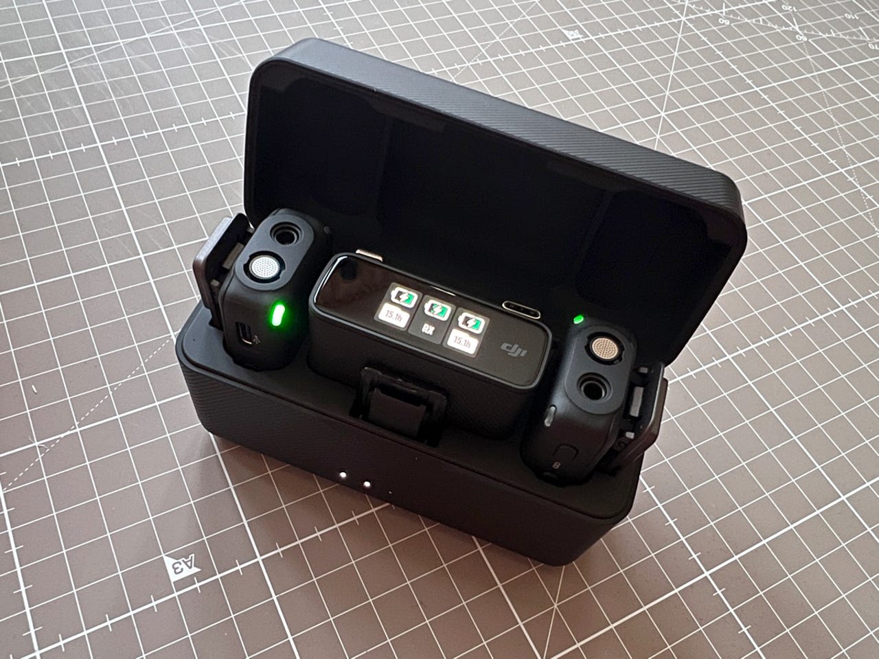 Opening the charging case