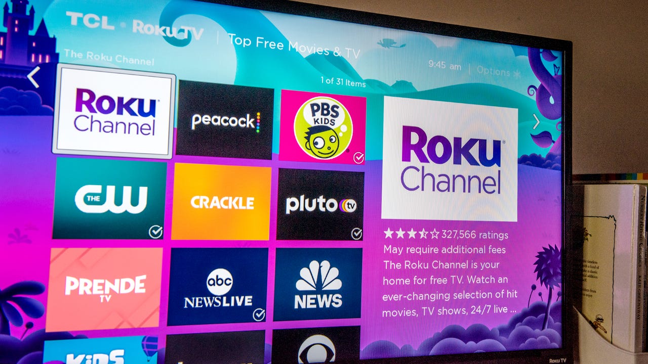 Roku Inc. TV on a Smart television in an arranged photograph in Hastings-on-Hudson, New York, U.S., on Sunday, May 2, 2021. Roku Inc. is scheduled to release earnings figures on May 6. Photographer: Tiffany Hagler-Geard/Bloomberg via Getty Images